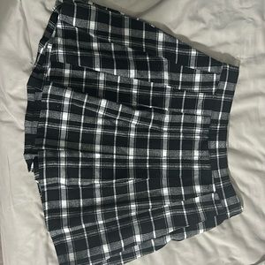 Hollister ultra high rise plaid skirt